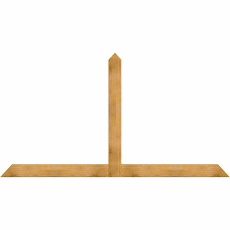 Ekena Millwork Portland Rough Sawn Timber Gable Bracket, Western Red Cedar, 108"W x 58"H x 2"D x 6"F, 13/12 Pitch GBW108X58X0206POR00RWR